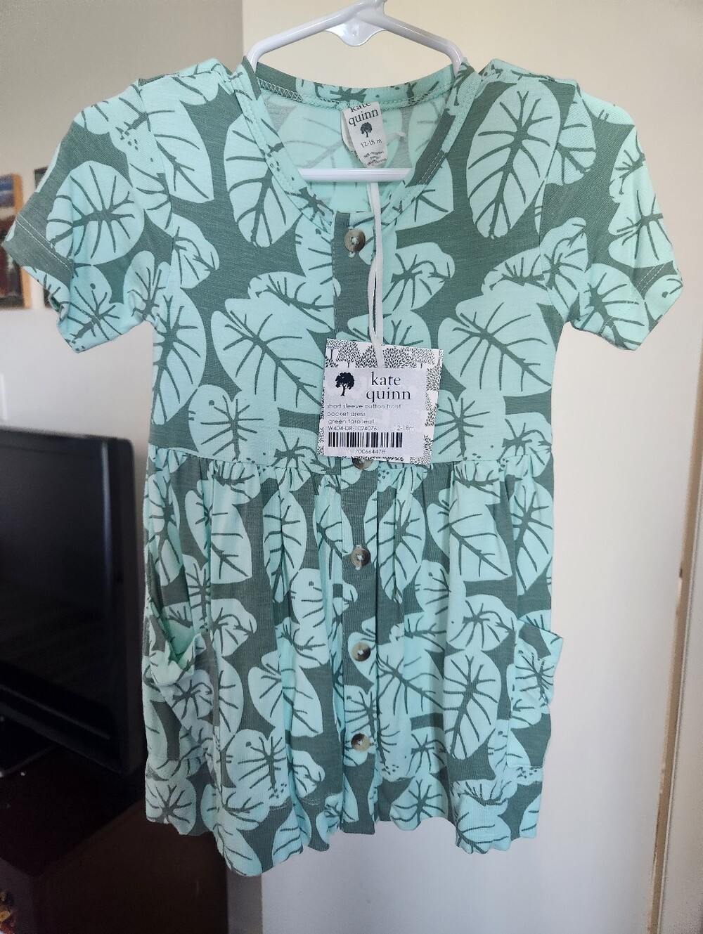 New Kate Quinn Taro Leaf Dress